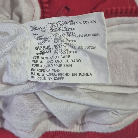 Vintage Cleveland Indians Pro Player Pullover Jacket Medium Red MLB Windbreaker - Picture 6 of 8